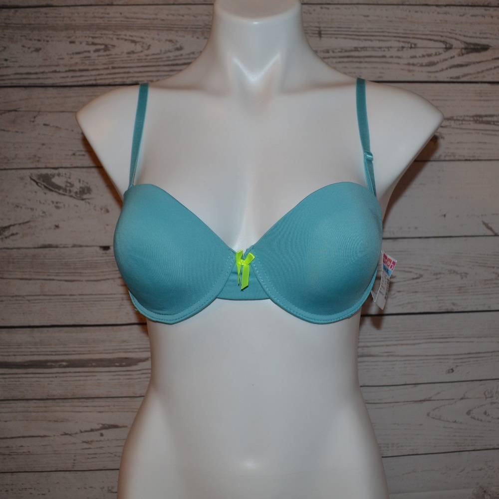 Deb Blue Padded Underwire Bra Movable Straps 38C